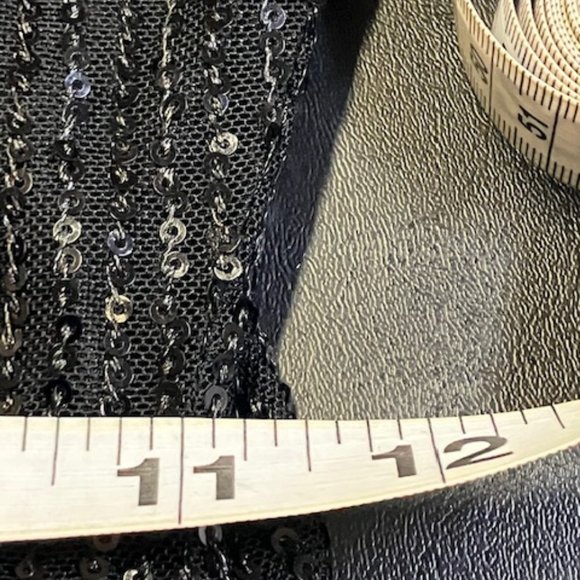 NutsnBolts Women's Black Sequined Spaghetti Strap Mini Cocktail Dress M NWT - Picture 9 of 10